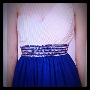 ASOS embellished one shoulder dress